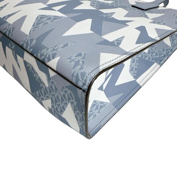 Michael Kors Kenley Leather Shoulder Bag, Blue, 35H1GY9T3T - Picture 8 of 12